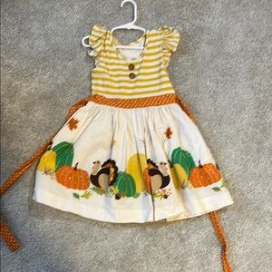 Eleanor Rose Yellow and White Striped Dress